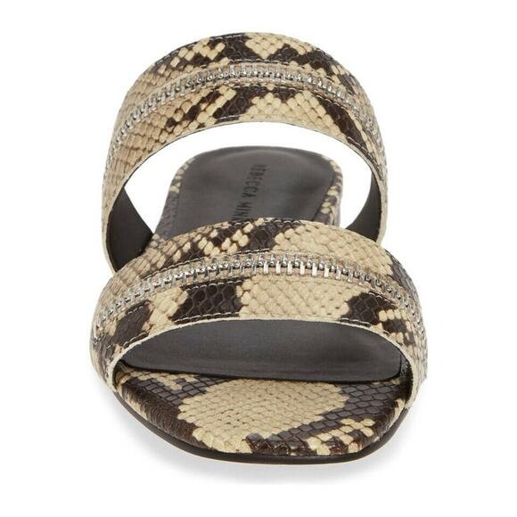 NWOB Rebecca Minkoff US 7 Marciann Snake Embossed Slide Sandal $148 - Picture 3 of 5
